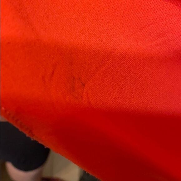 Betsy & Adam red/orange gorgeous gown w/ sequins - Picture 8 of 8